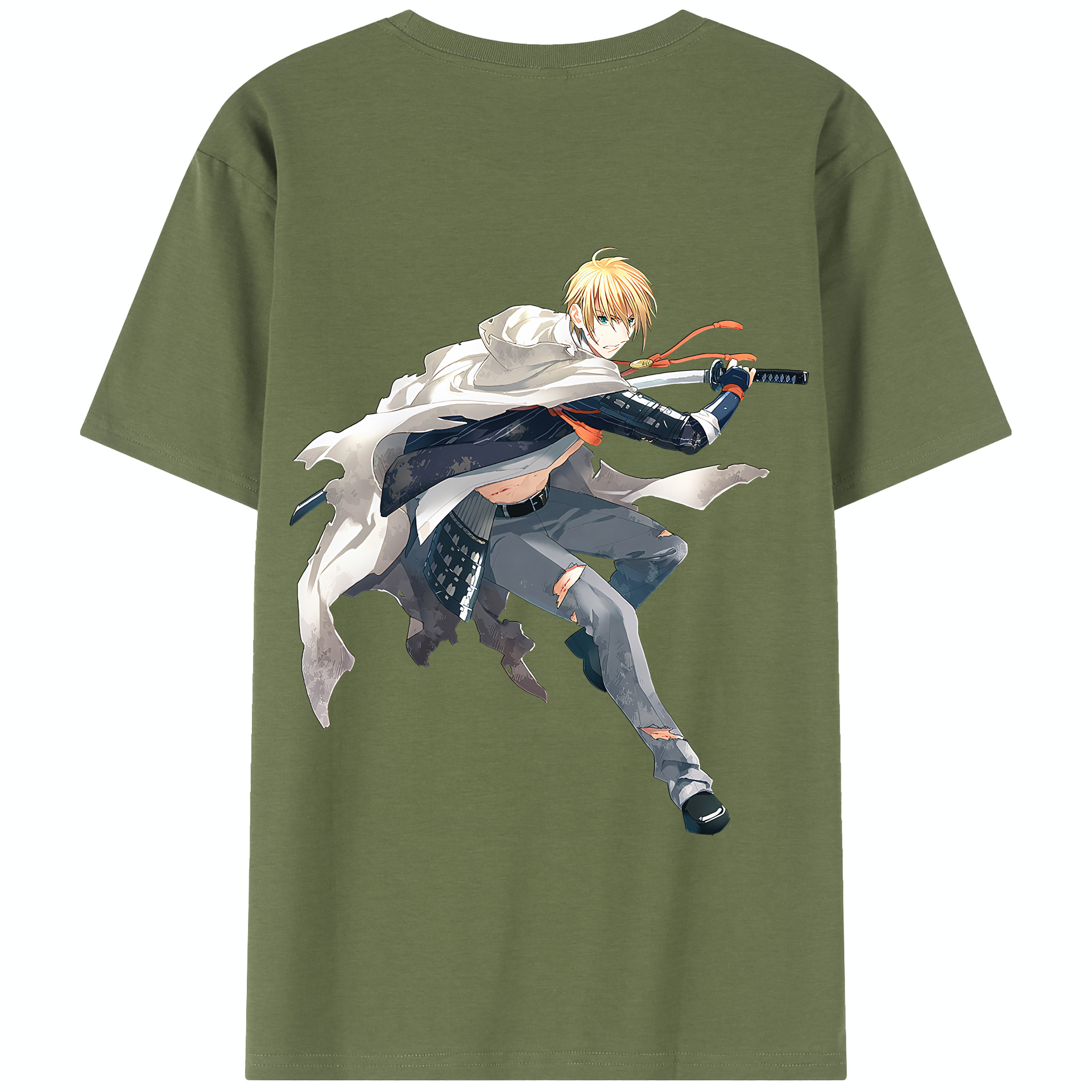 （画像用） 刀剣乱舞 Touken Ranbu 綿100％半袖Tシャツ（背面プリント）